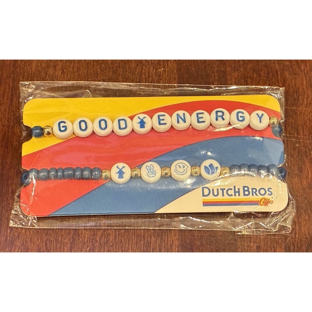 Dutch Bros Coffee GOOD ENERGY Friendship Bracelet Ltd Edition 2025 Collectible
